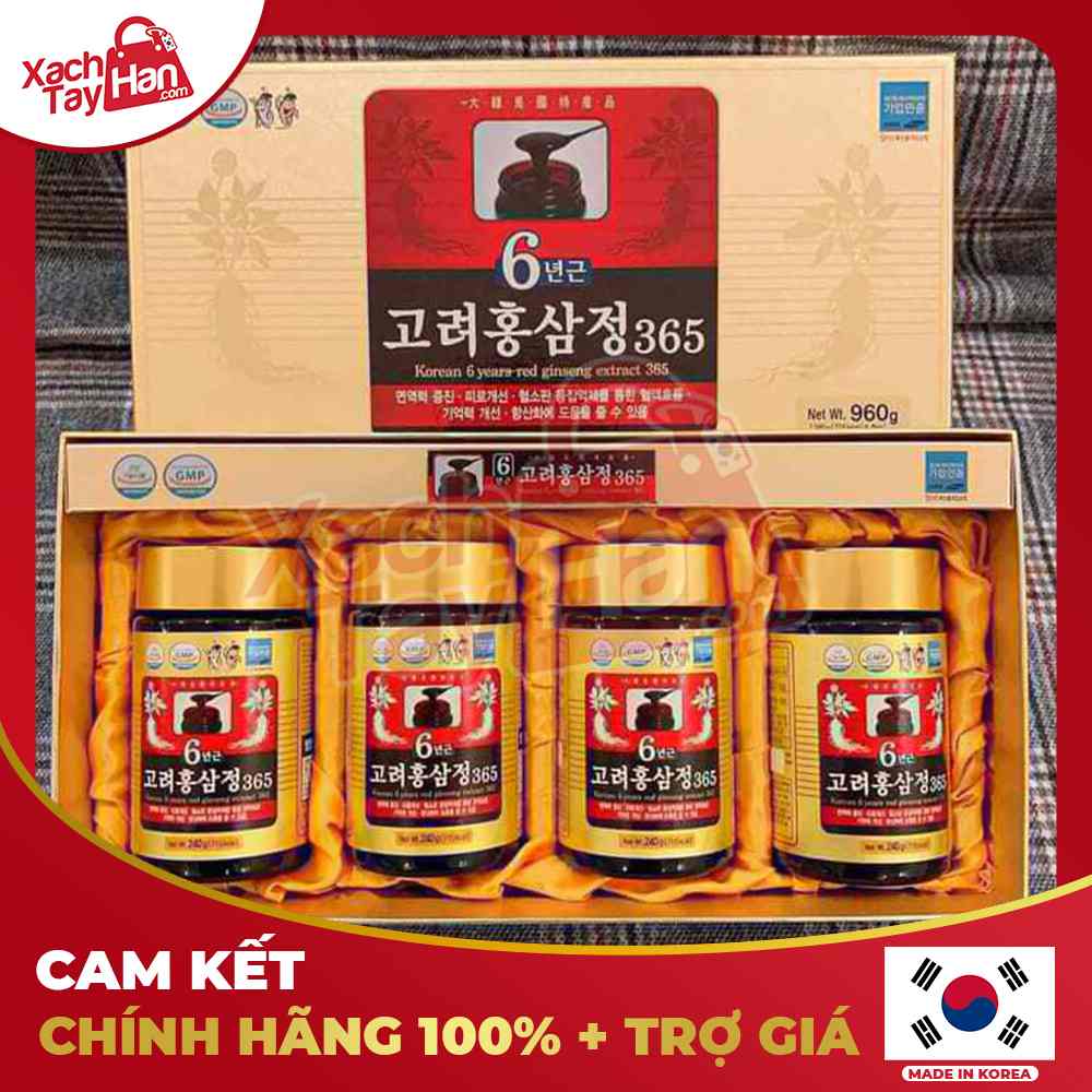 Cao sâm 365 hộp 4 hũ x 240g