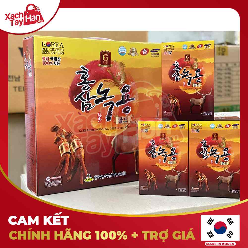 Nước hồng sâm nhung hươu KyungPook Hàn Quốc hộp 30 gói x 70ml