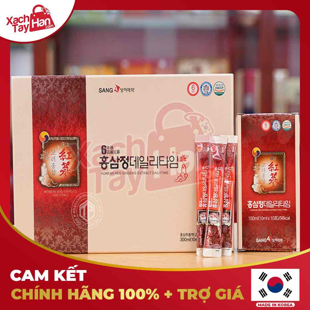 NƯỚC HỒNG SÂM NGƯỜI LỚN SANGA hộp 30 gói x10ml