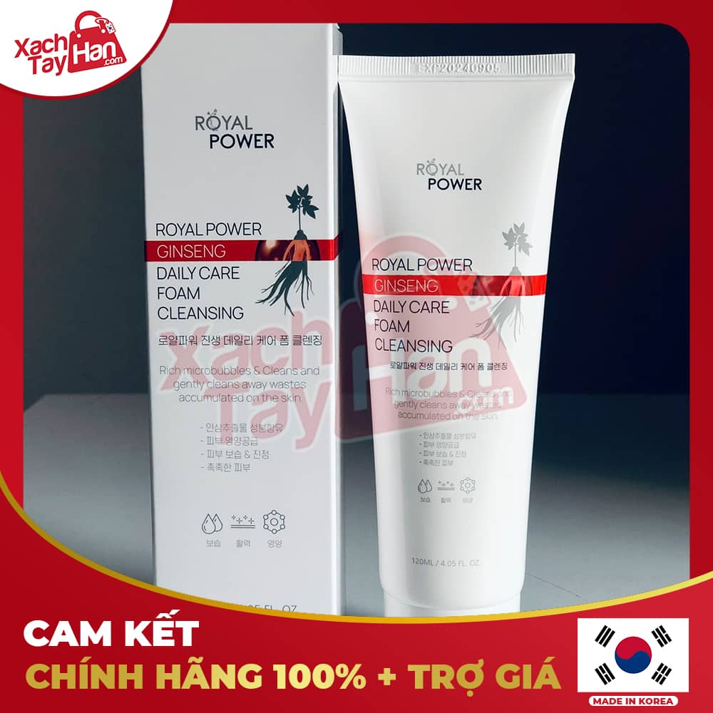Sữa rửa mặt truyền trắng nâng cơ hồng sâm Royal Power