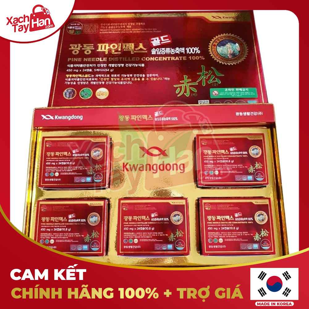 Tinh dầu thông đỏ Kwangdong hộp 120 viên