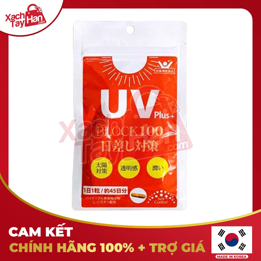 vien-uong-chong-nang-uv-plus-block-100-goi-45-vien Viên uống chống nắng UV Block - Bịch 45 viên