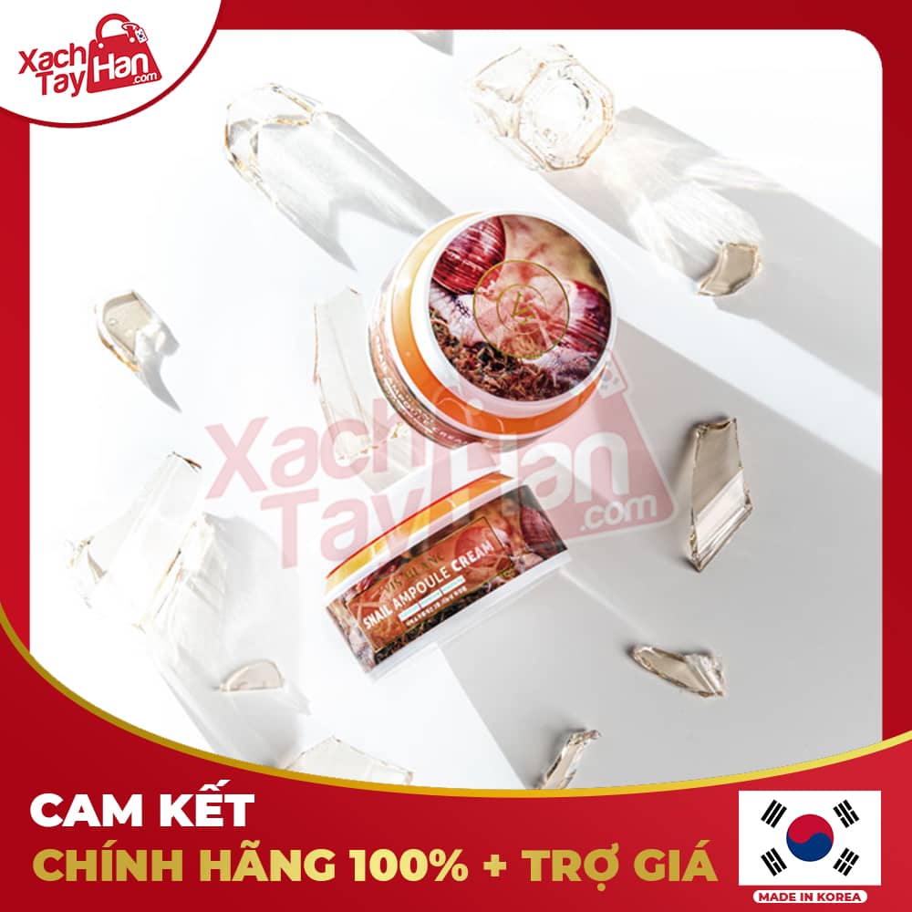 VIS BLANC SNAIL AMPOULE CREAM Kem dưỡng tinh chất ỐC SÊN Hộp 100ml